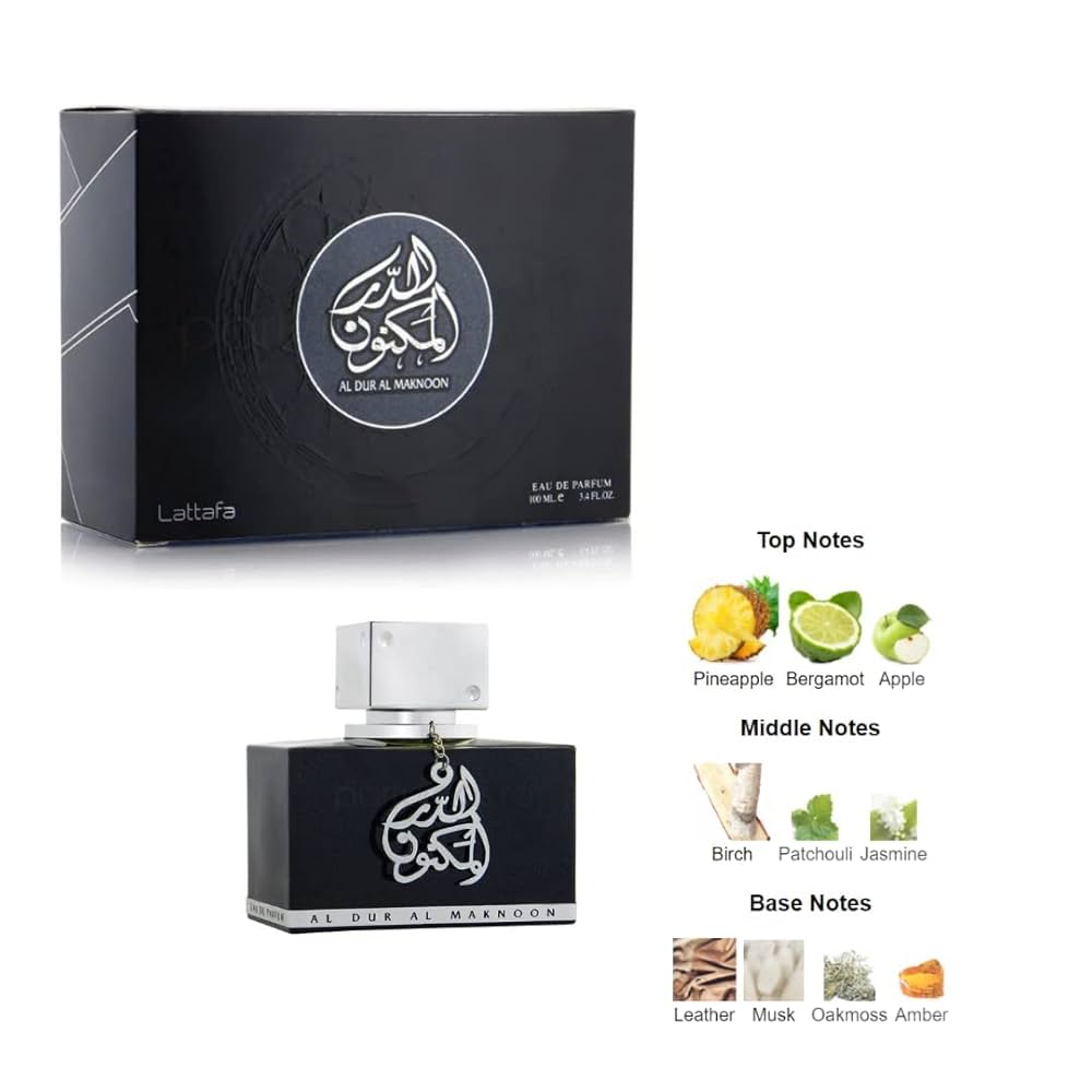 AL DUR AL MAKNOON SILVER MEN EDP - 100ML (3.4Oz) BY LATTAFA