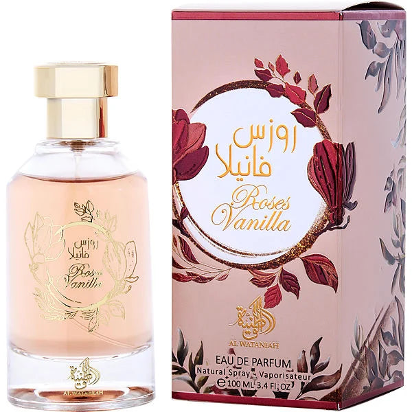 ROSES VANILLA WOMEN EDP - 100ML (3.4oz) BY AL WATANIAH