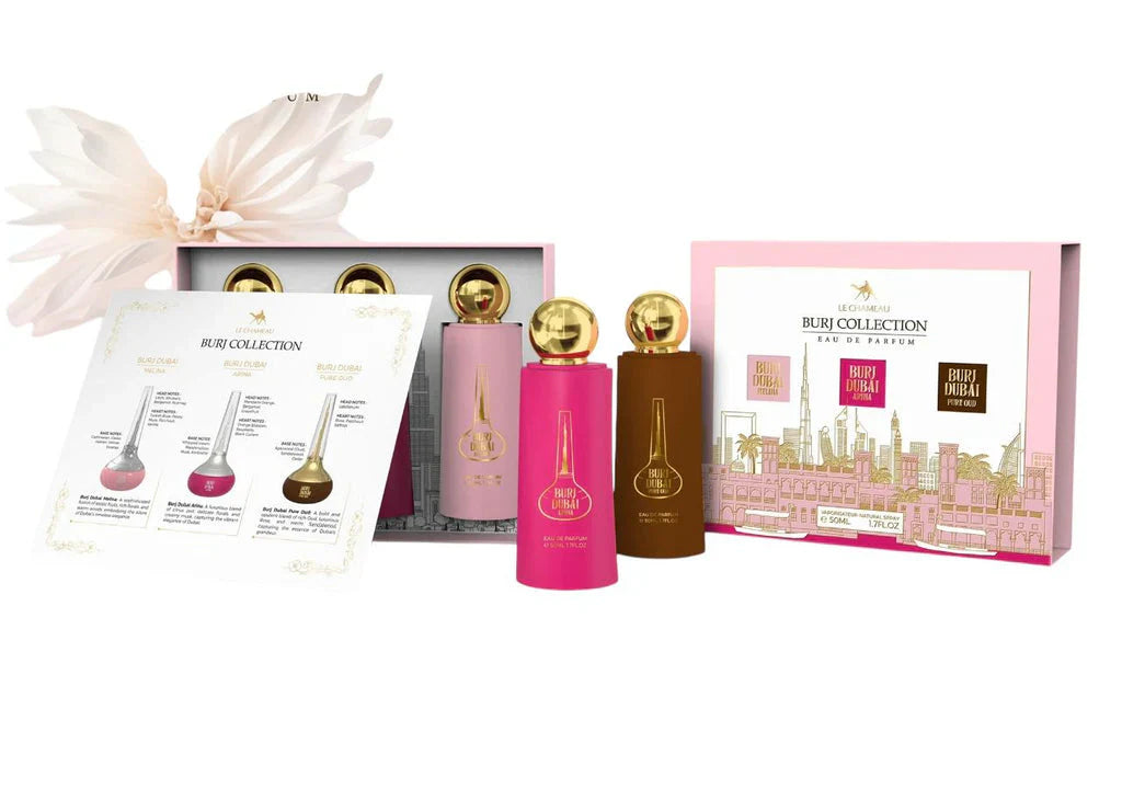 GIFT SET BURJ COLLECTION 3X 50Ml BY LE CHAMEAU