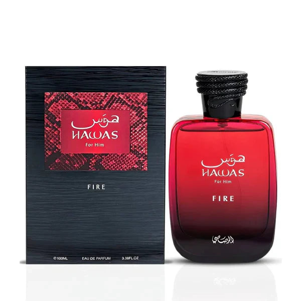 HAWAS FIRE MEN EDP - 100MI (3.40z) By Rasasi
